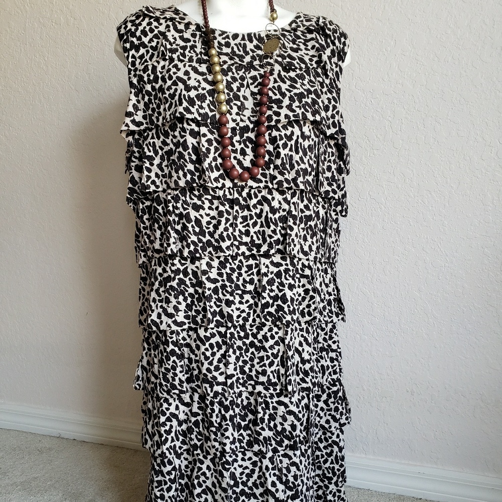 Alfani Animal print layared dress